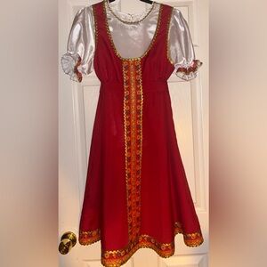 traditional style handmade slavic russian ukrainian costume dress size XS-S